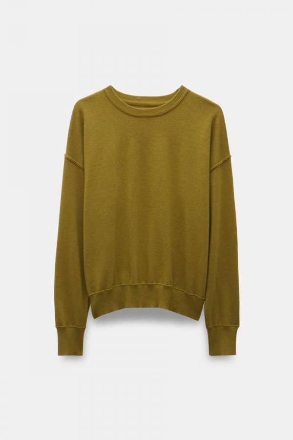 CS W240646.47 Джемпер со швами наружу оливковый