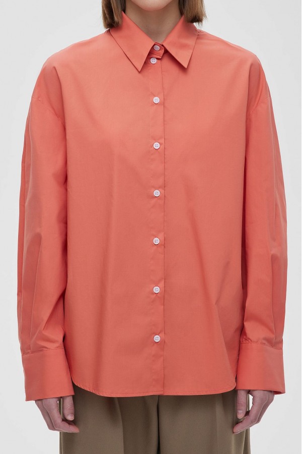 A 3716.25 Рубашка свободного кроя с защипами