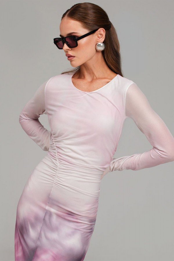 TF 001.75 Платье из сетки со сборкой TF 001.75 Платье из сетки со сборкой