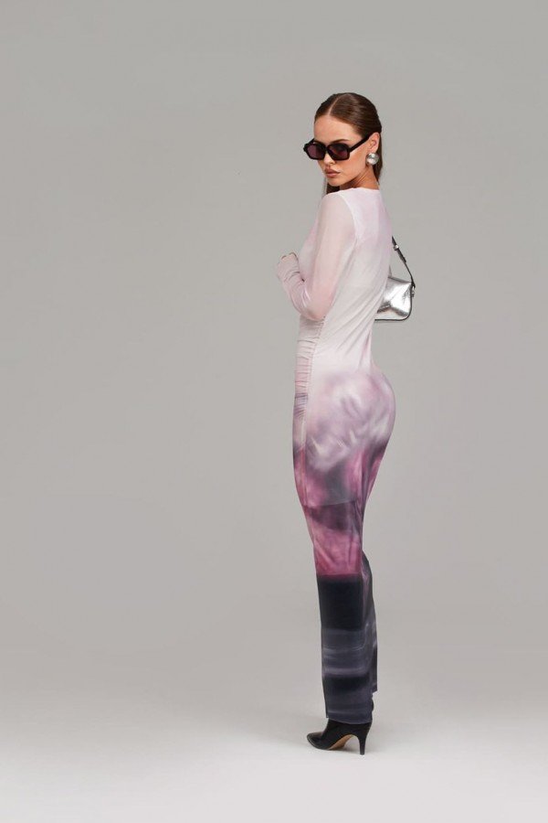 TF 001.75 Платье из сетки со сборкой TF 001.75 Платье из сетки со сборкой