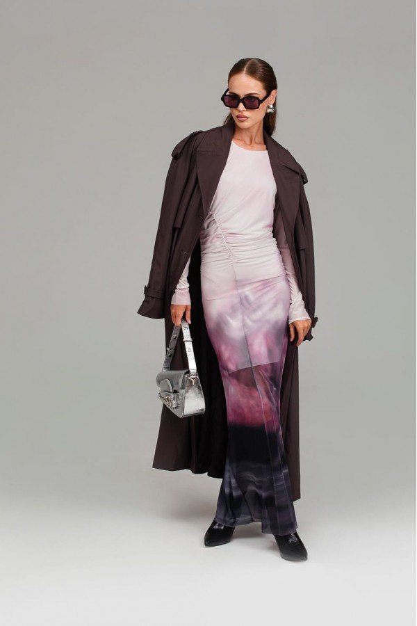 TF 001.75 Платье из сетки со сборкой