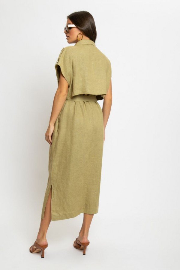 E 3798.43 Платье женское светлый хаки