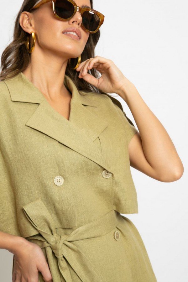 E 3798.43 Платье женское светлый хаки