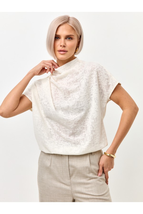 T W22119.30 Блузка женская молочный