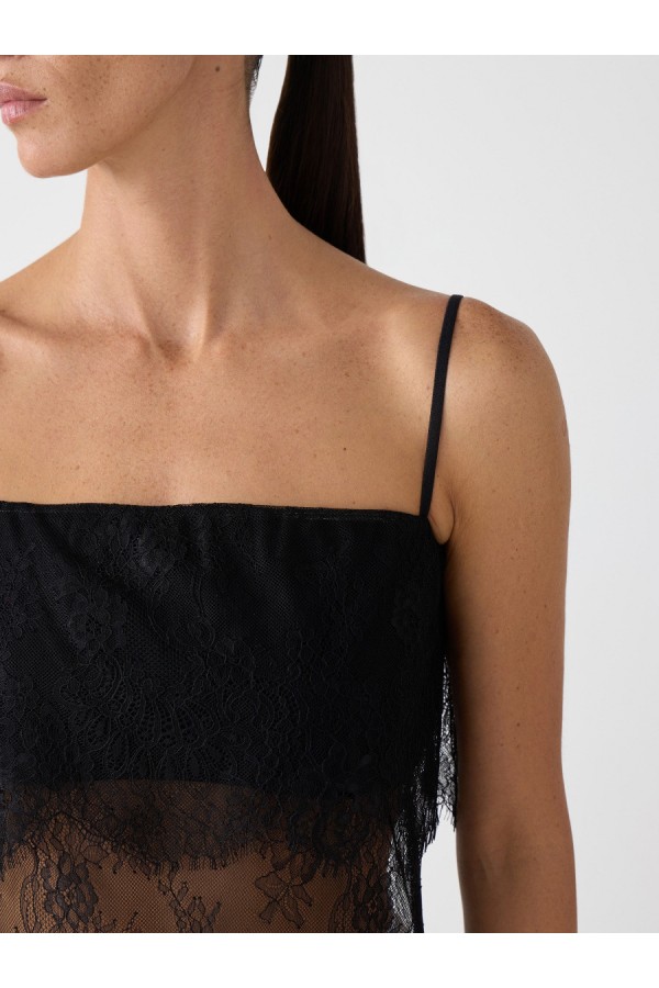 CS W250480.58 Кружевной топ черный