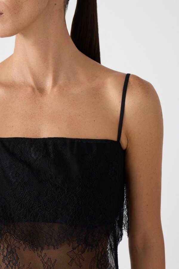 CS W250480.58 Кружевной топ черный