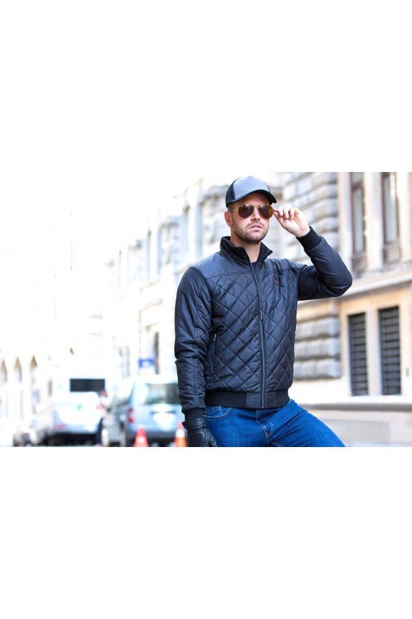 M 17460.67 Куртка утепленная муж синий