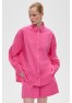 A 0128.99 Рубашка свободного кроя из хлопка, фуксия