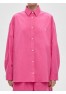 A 0128.99 Рубашка свободного кроя из хлопка, фуксия