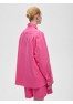 A 0128.99 Рубашка свободного кроя из хлопка, фуксия