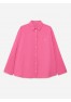 A 0128.99 Рубашка свободного кроя из хлопка, фуксия