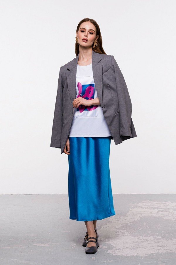 E 124.50 Футболка с шелковой вставкой E 124.50 Футболка с шелковой вставкой