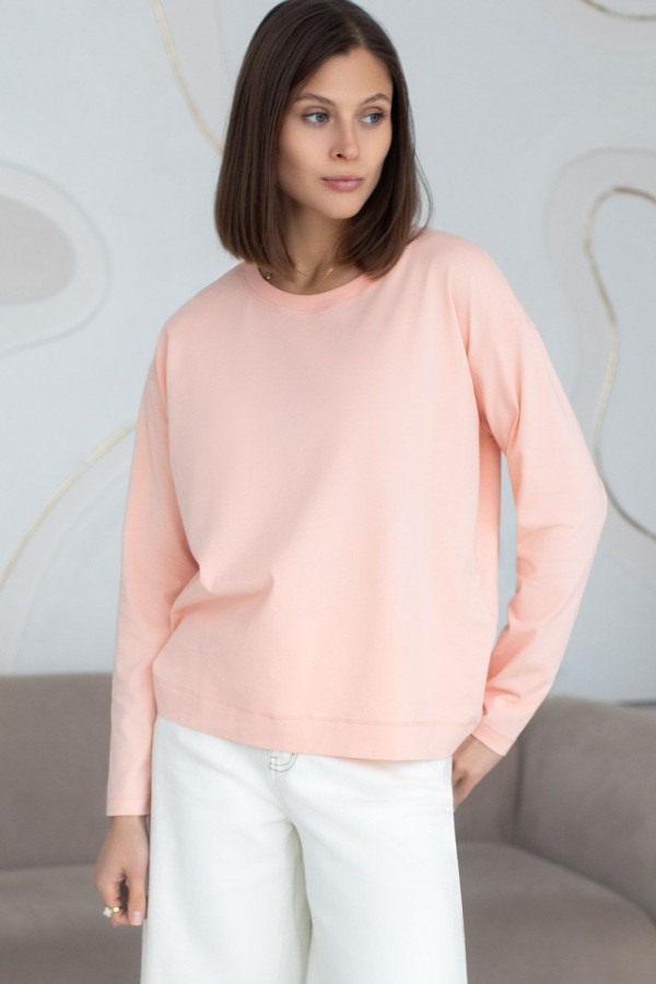 V W4914.75 Лонгслив пудровый