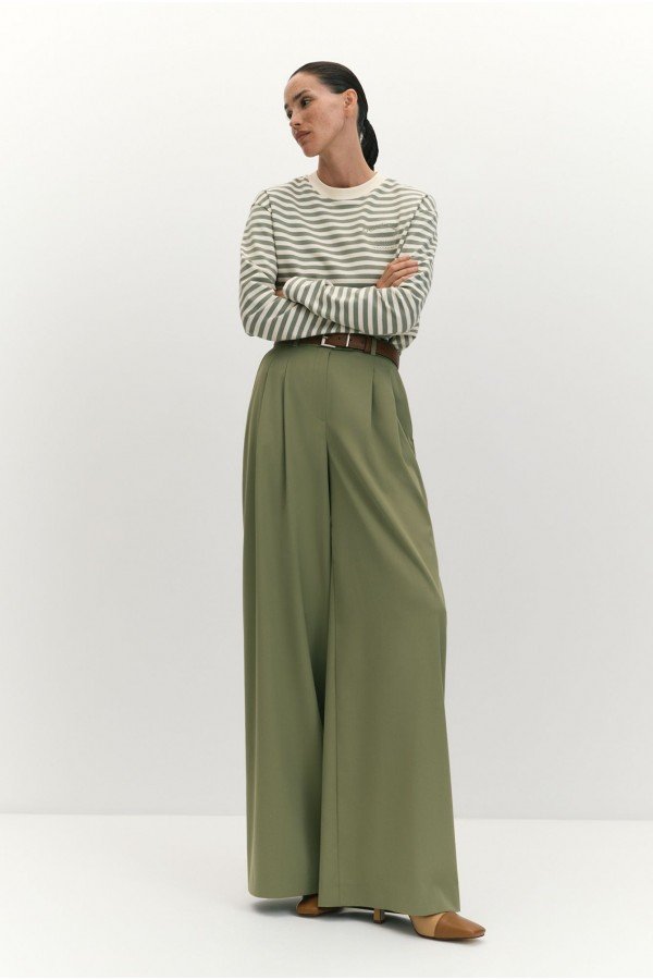 EL W3233.42 Лонгслив в полоску из хлопкового трикотажа