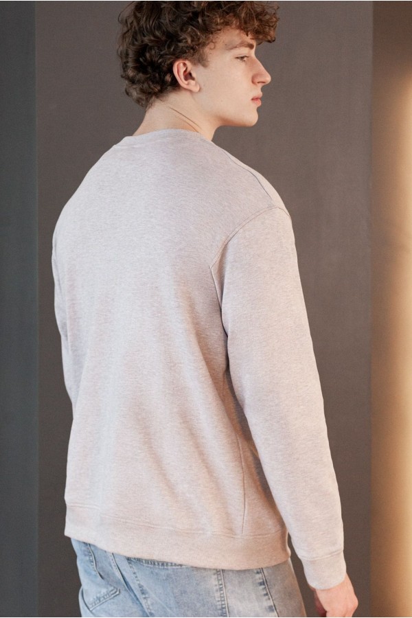 V M49038.57 Свитшот муж св.кофейный меланж