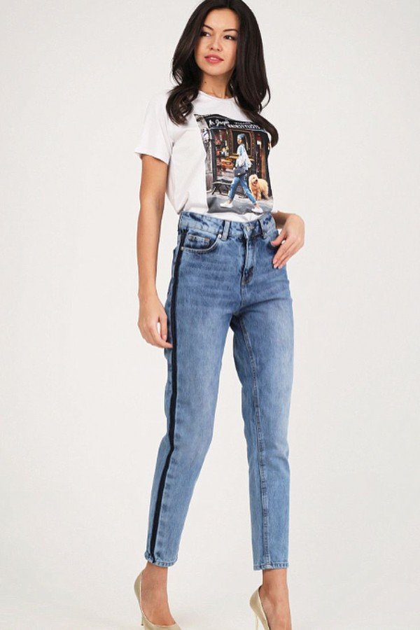 T W2696.33 (802-1-coll) брюки джинсовые жен