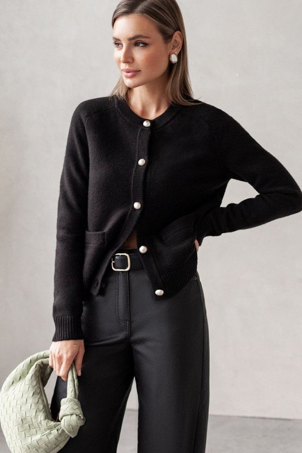 V W141.58 Кардиган жен черный