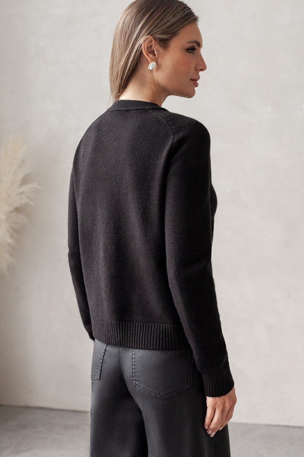 V W141.58 Кардиган жен черный