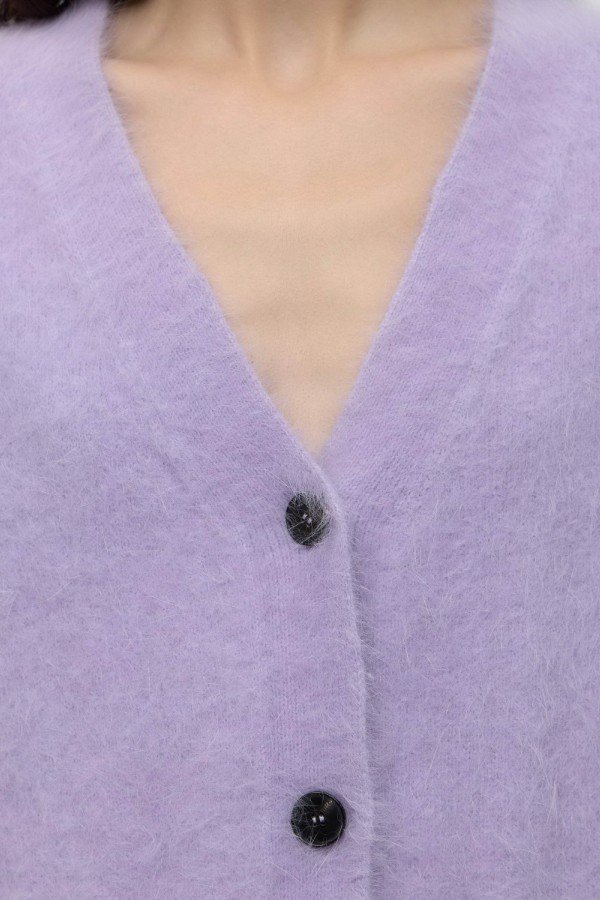 CS W250652.60 Кардиган с ангорой светло-фиолетовый