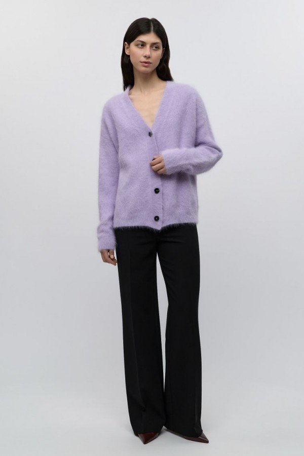 CS W250652.60 Кардиган с ангорой светло-фиолетовый