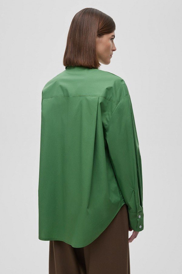 A 3716.45 Рубашка свободного кроя с защипами