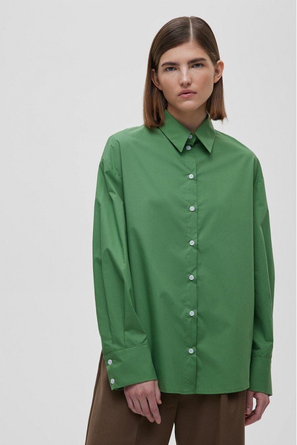 A 3716.45 Рубашка свободного кроя с защипами
