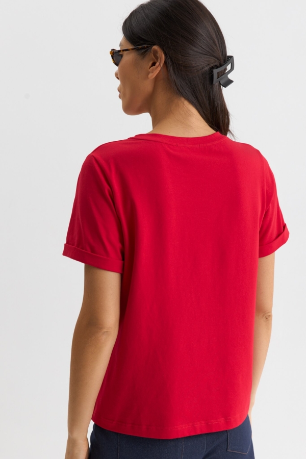 C W2255.25 Футболка жен красный