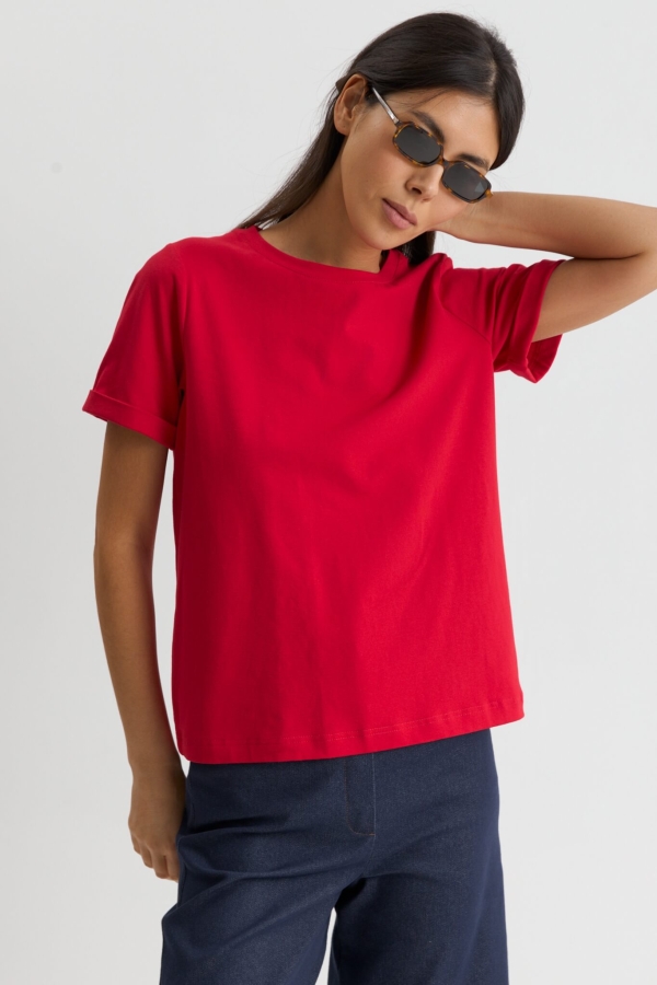 C W2255.25 Футболка жен красный