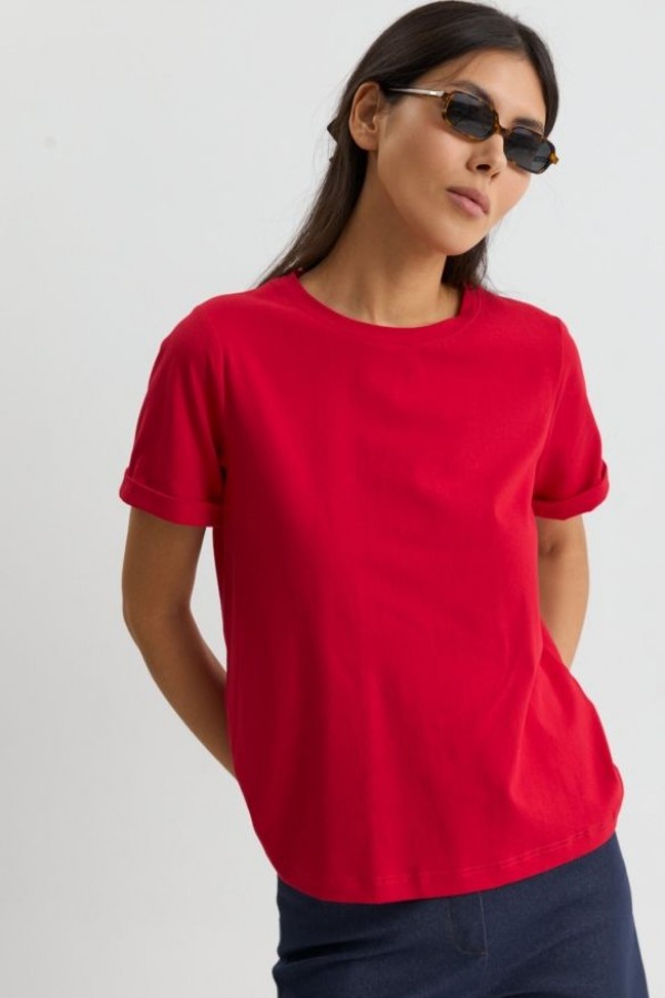 C W2255.25 Футболка жен красный