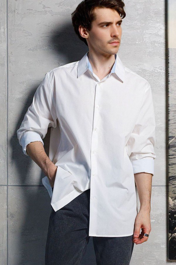 V M2901.50 Сорочка мужская белый