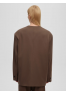 A 0212.13 Жакет однобортный без лацканов кофе