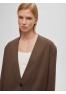 A 0212.13 Жакет однобортный без лацканов кофе