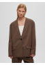 A 0212.13 Жакет однобортный без лацканов кофе