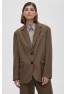 A 1502.13 Жакет свободного кроя однобортный кофе