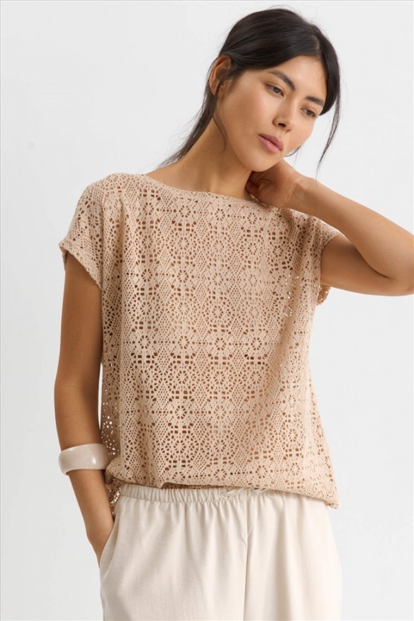 C W2741.14 Блузка жен бежевый C W2741.14 Блузка жен бежевый