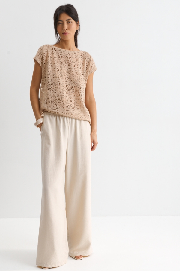 C W2741.14 Блузка жен бежевый C W2741.14 Блузка жен бежевый