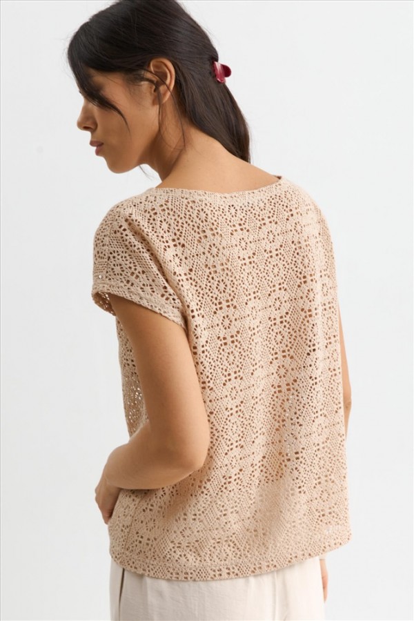 C W2741.14 Блузка жен бежевый C W2741.14 Блузка жен бежевый