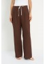 E 62110.18 Брюки льняные, шоколад