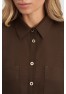 E 3435.18 Блузка женская льняная шоколад E 3435.18 Блузка женская льняная шоколад