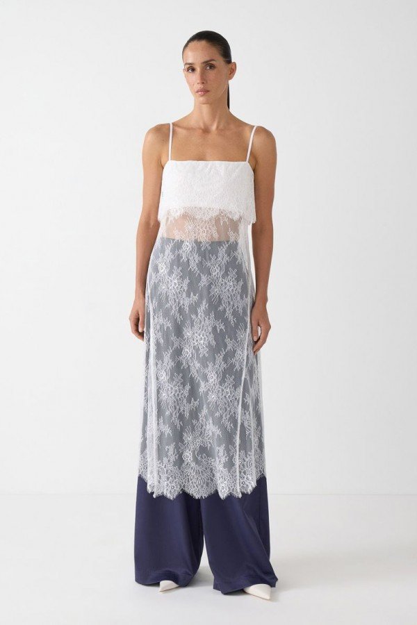 CS W250480.50 Кружевной топ белый