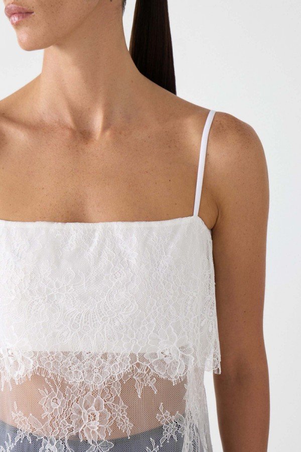 CS W250480.50 Кружевной топ белый