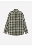 A 0121.44 Рубашка фланелевая оверсайз зеленый