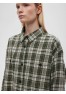 A 0121.44 Рубашка фланелевая оверсайз зеленый