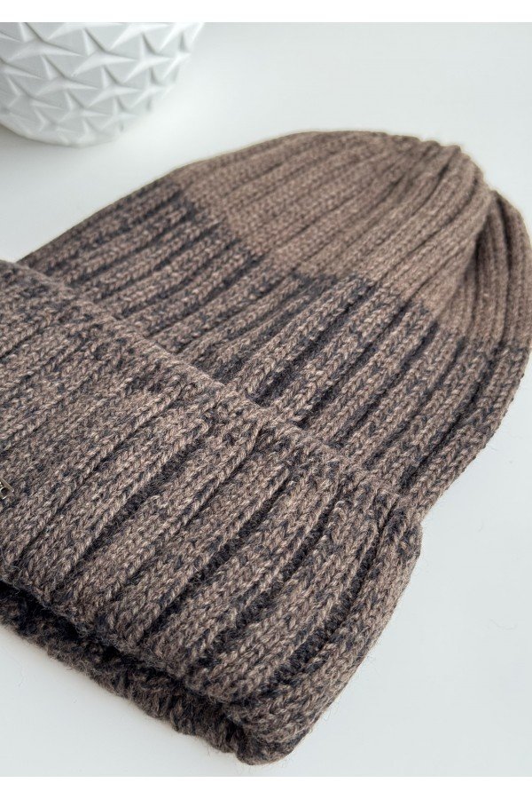 MMH12845/2 Шапка т.коричневый