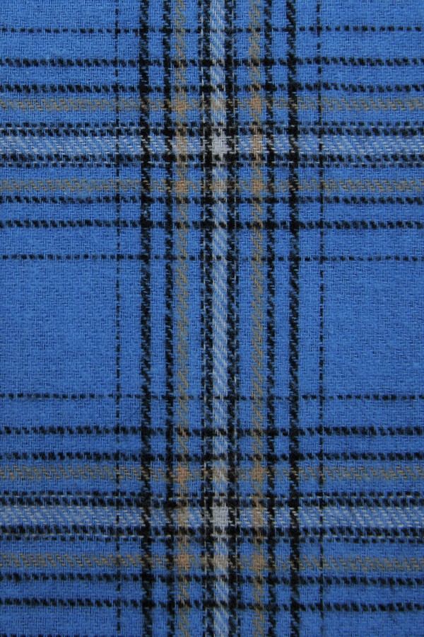 A 0094.34 Рубашка фланелевая в клетку синий