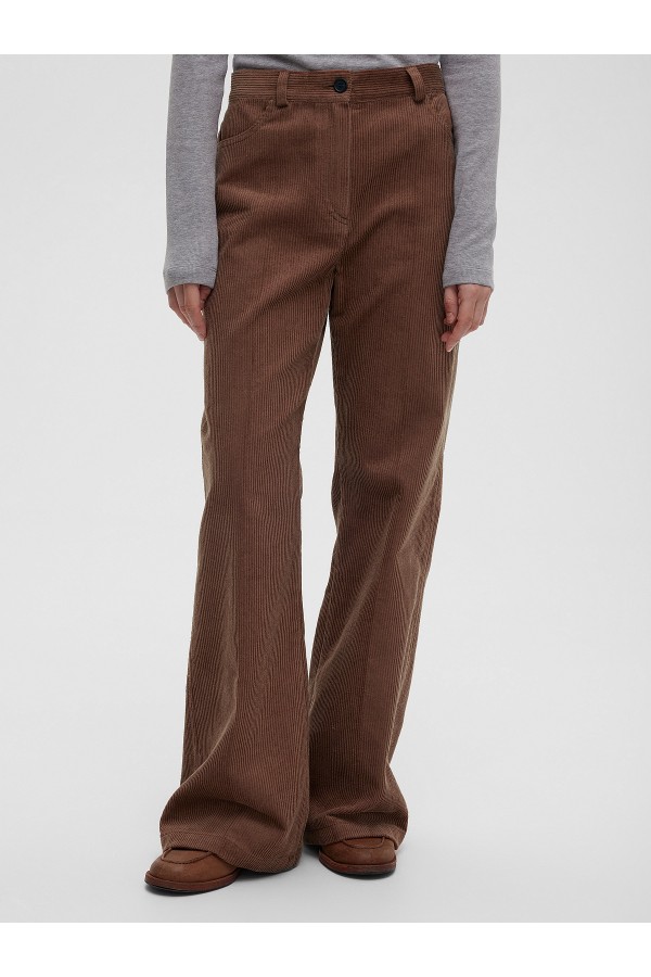 A 0131.14 Брюки клеш из вельвета, песочный