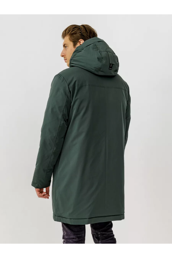 A M23217 Куртка (пуховик) мужской темно-зеленый