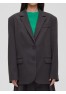 A 1502.57 Жакет свободного кроя однобортный графит