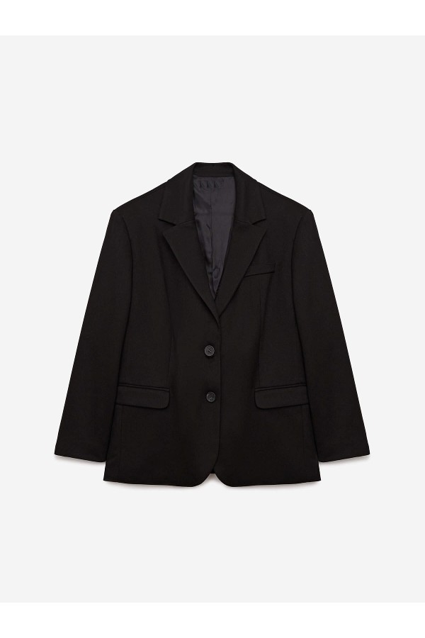 A 1502.57 Жакет свободного кроя однобортный графит