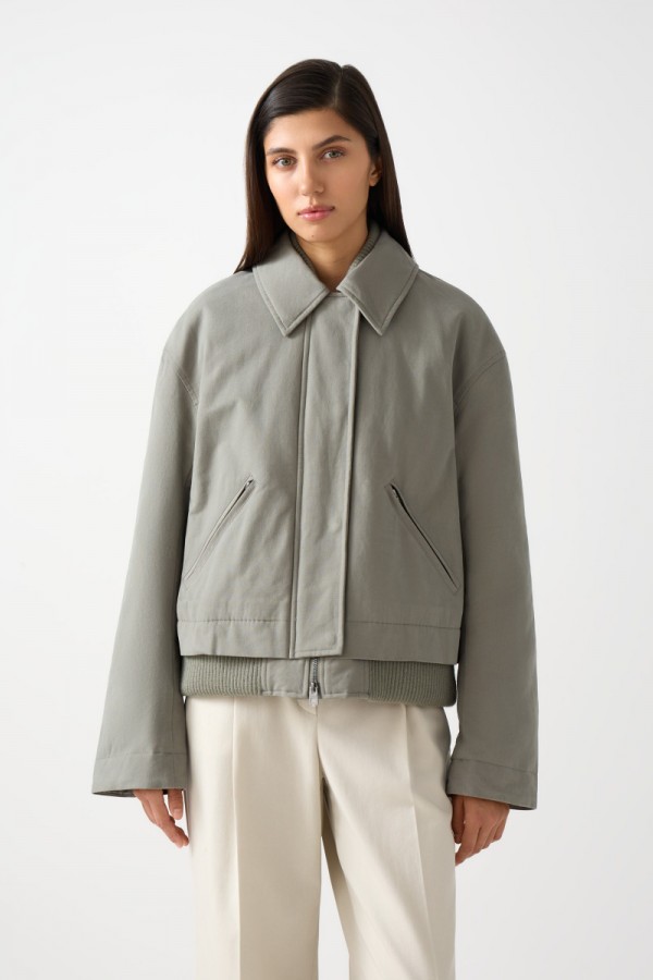 CS W0128.46 Куртка-бомбер утепленная св-хаки